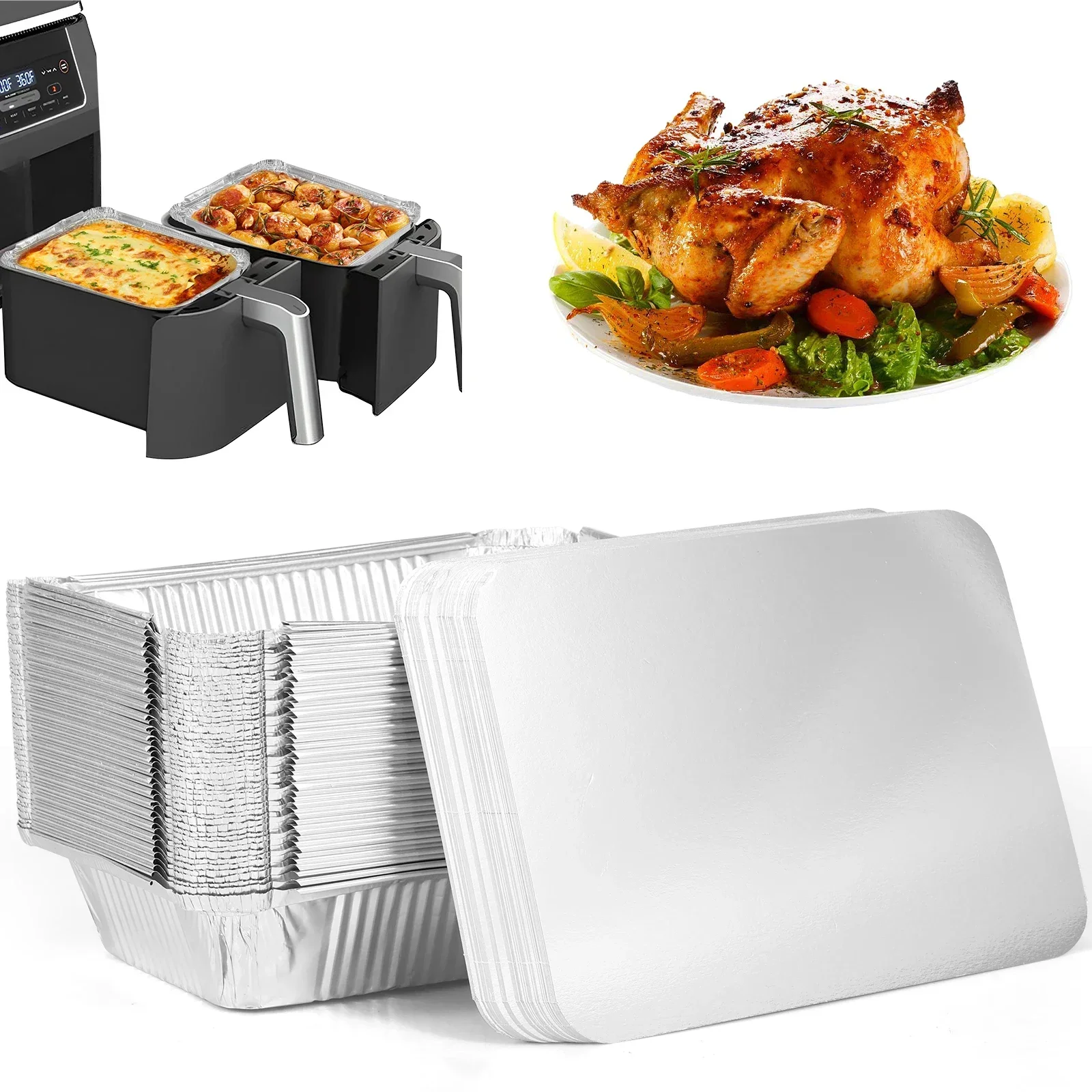 50/100 шт. противни из алюмини – обзор и цена Kitchen Baking Pan Set