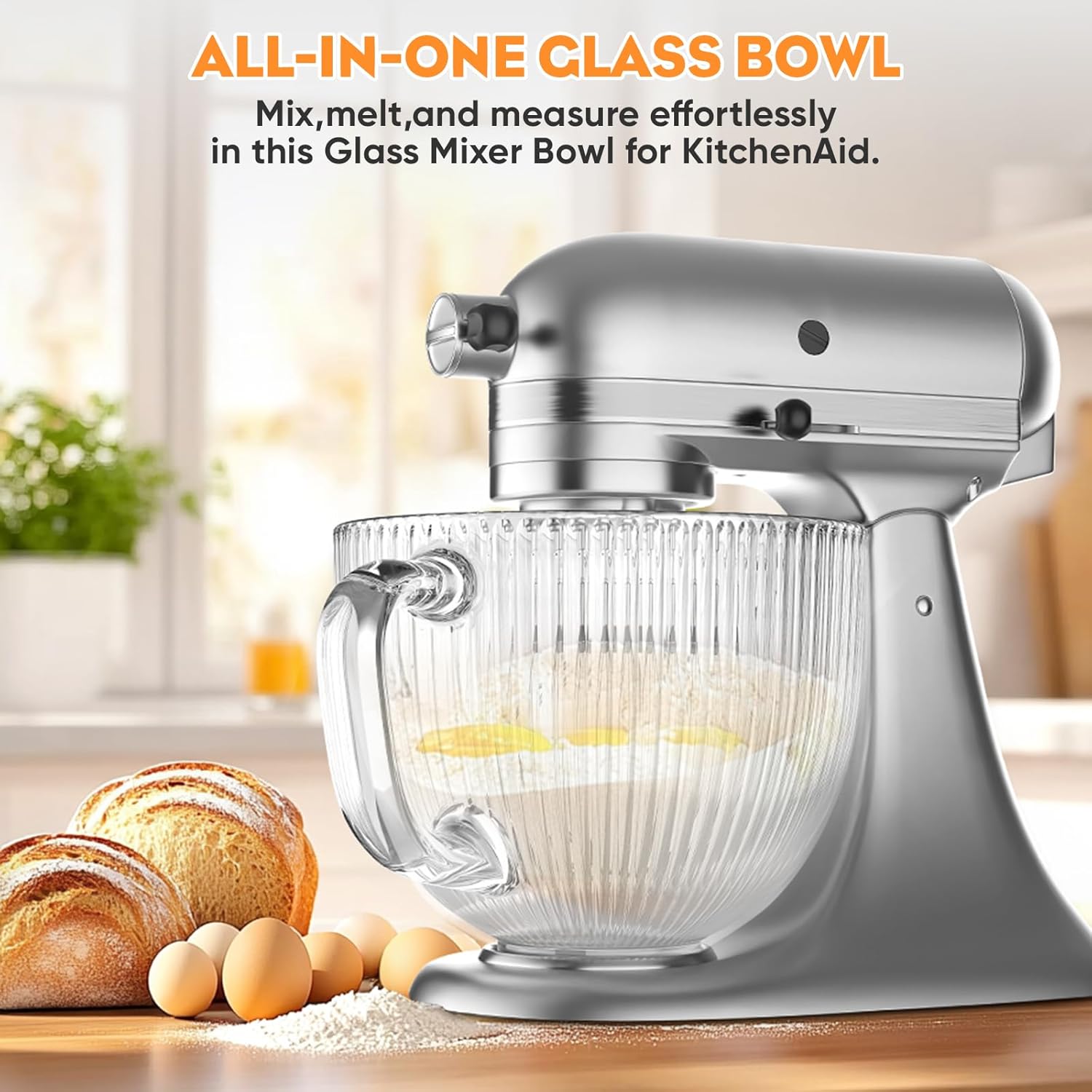 Стеклянная чаша GVODE для микс – обзор и цена Stand Mixer Bowl
