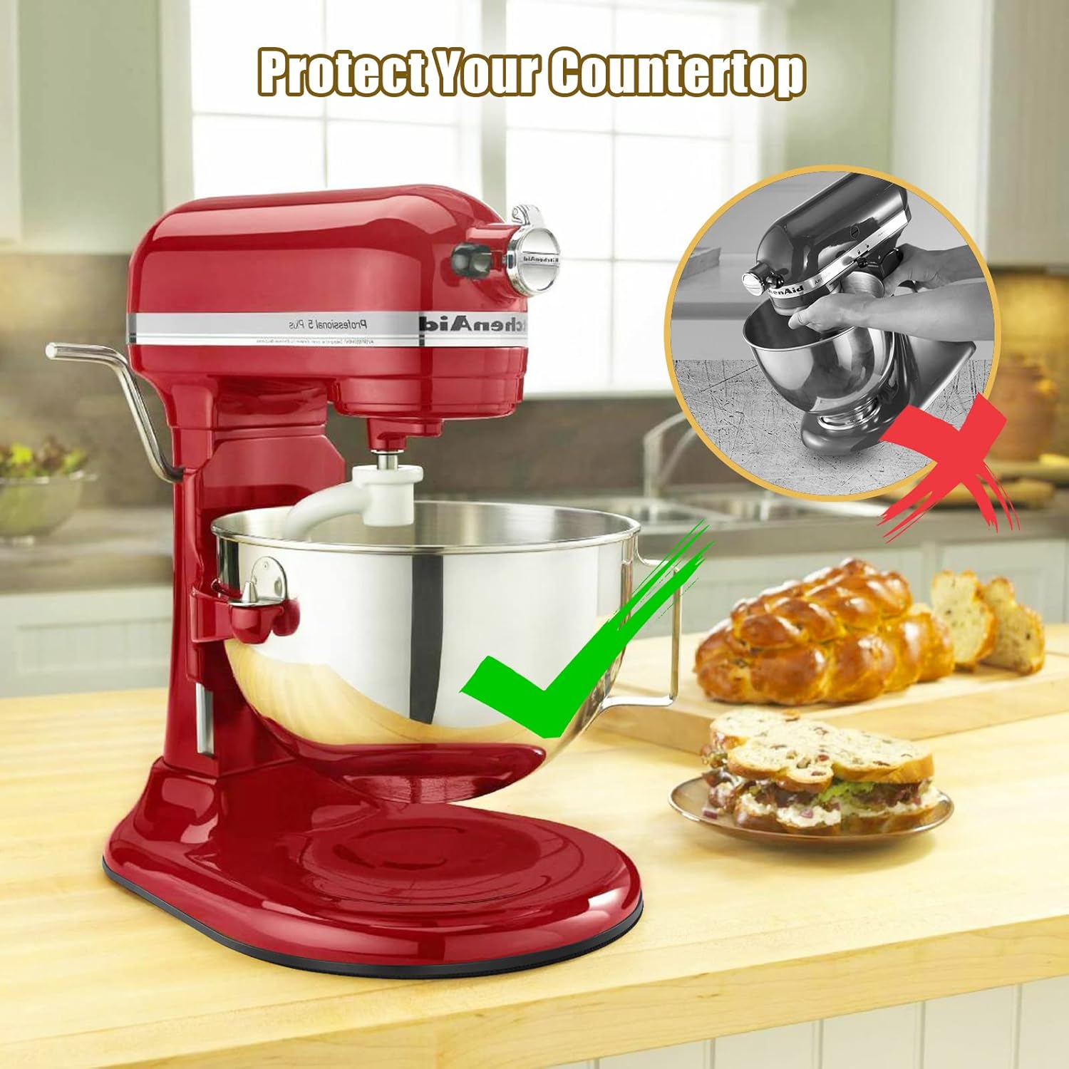 Скользящий коврик для кухонног – обзор и цена Stand Mixer Bowl