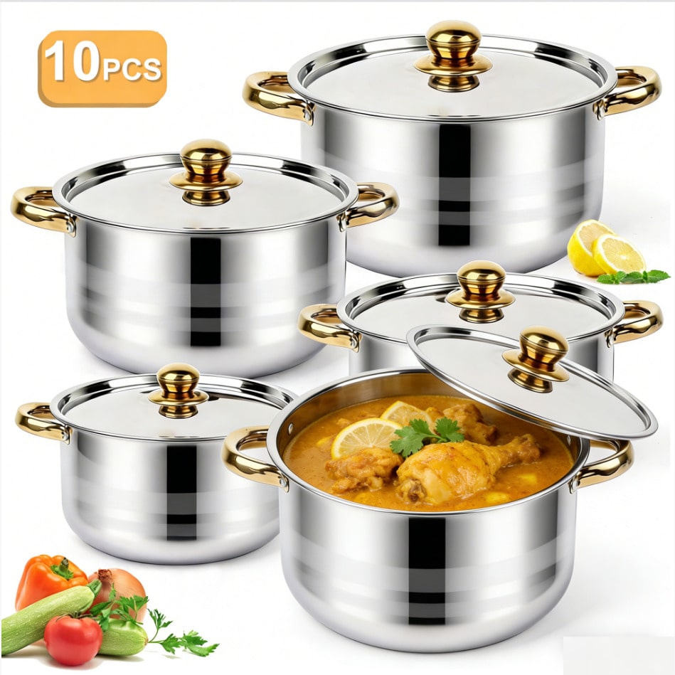 Набор кастрюль из нержавеющей  – обзор и цена Kitchen Baking Pan Set