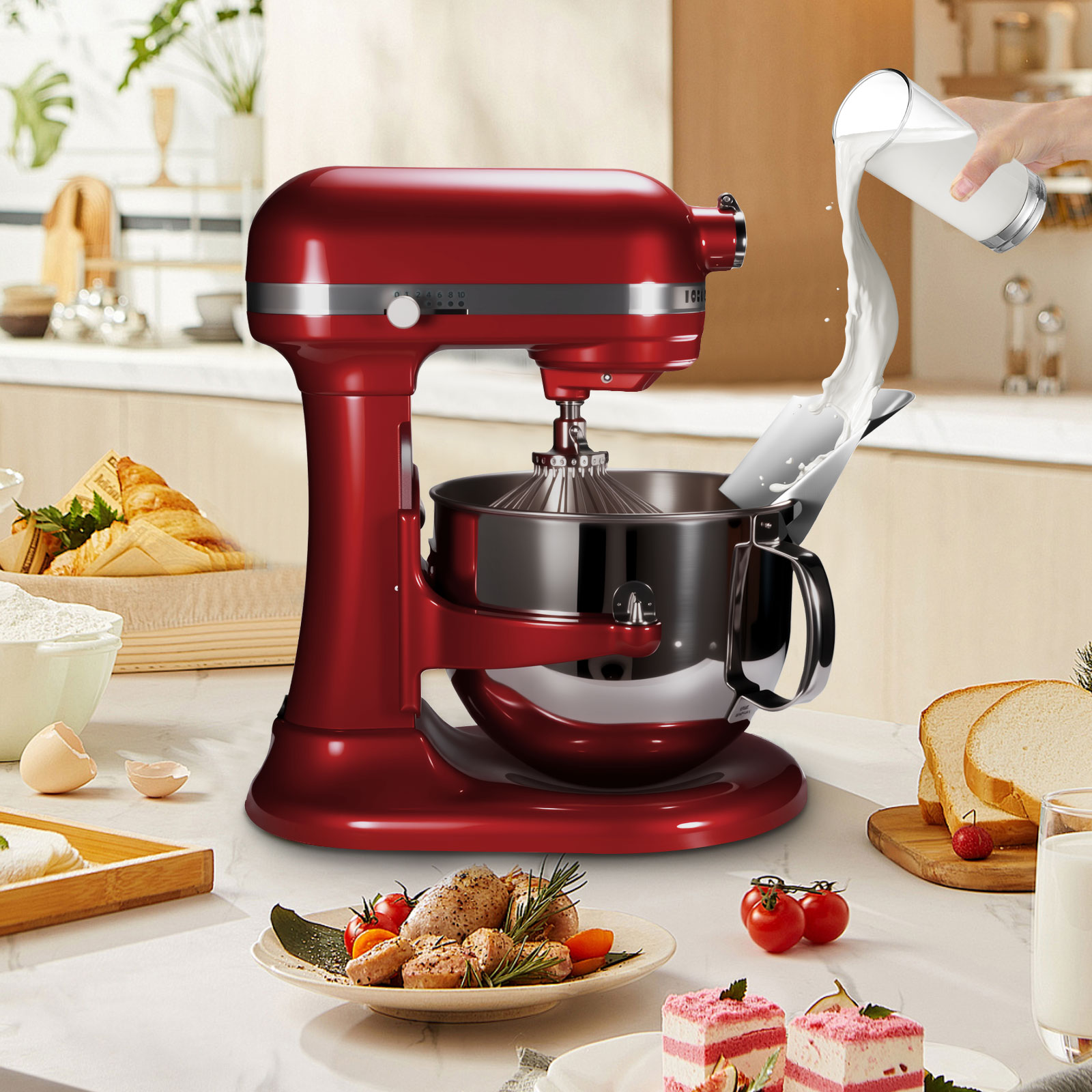 1 шт., защита от опрокидывания – обзор и цена Stand Mixer Bowl