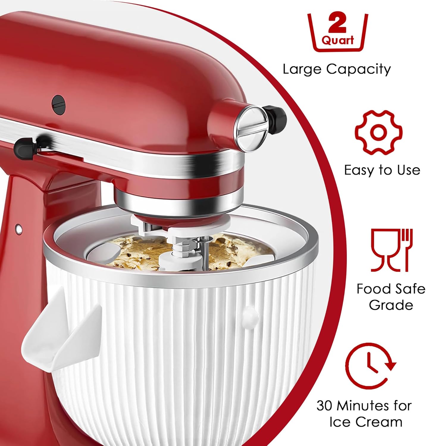 Насадка для мороженого для мик – обзор и цена Stand Mixer Bowl