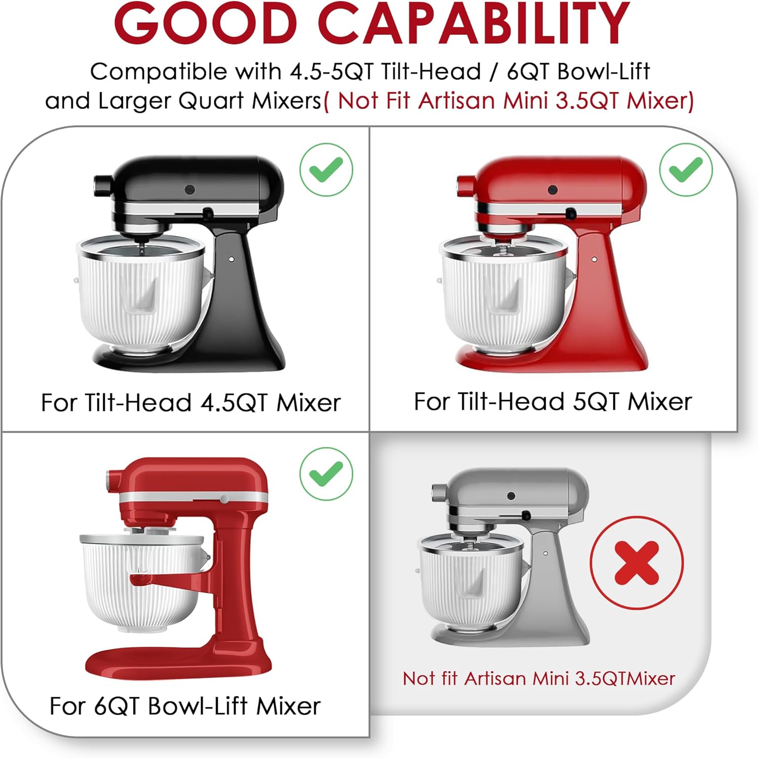 Насадка для мороженого для мик – обзор и цена Stand Mixer Bowl